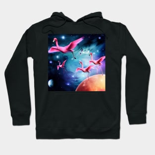 Space Flamingos . Hoodie